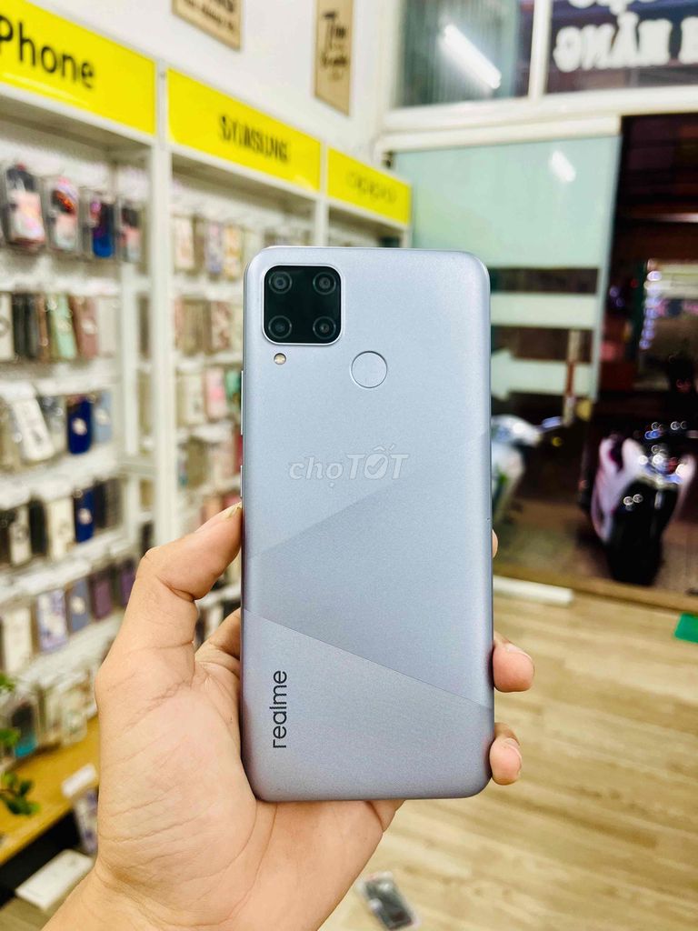 Realme C15 Trắng Pin 6000mAh