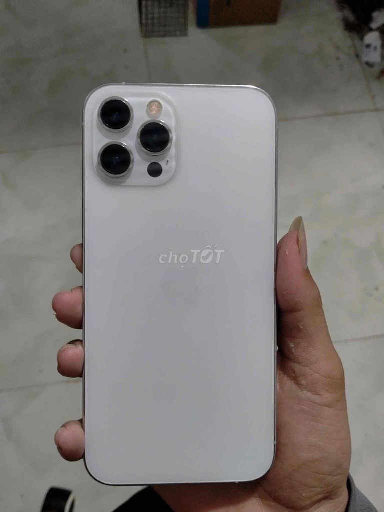 iPhone 12 Pro Max 128GB trắng  Zin. Mua bán Điện thoại tại Huyện Cẩm Mỹ Đồng Nai được đăng bởi Lương Lộc Quốc Huy hình 1