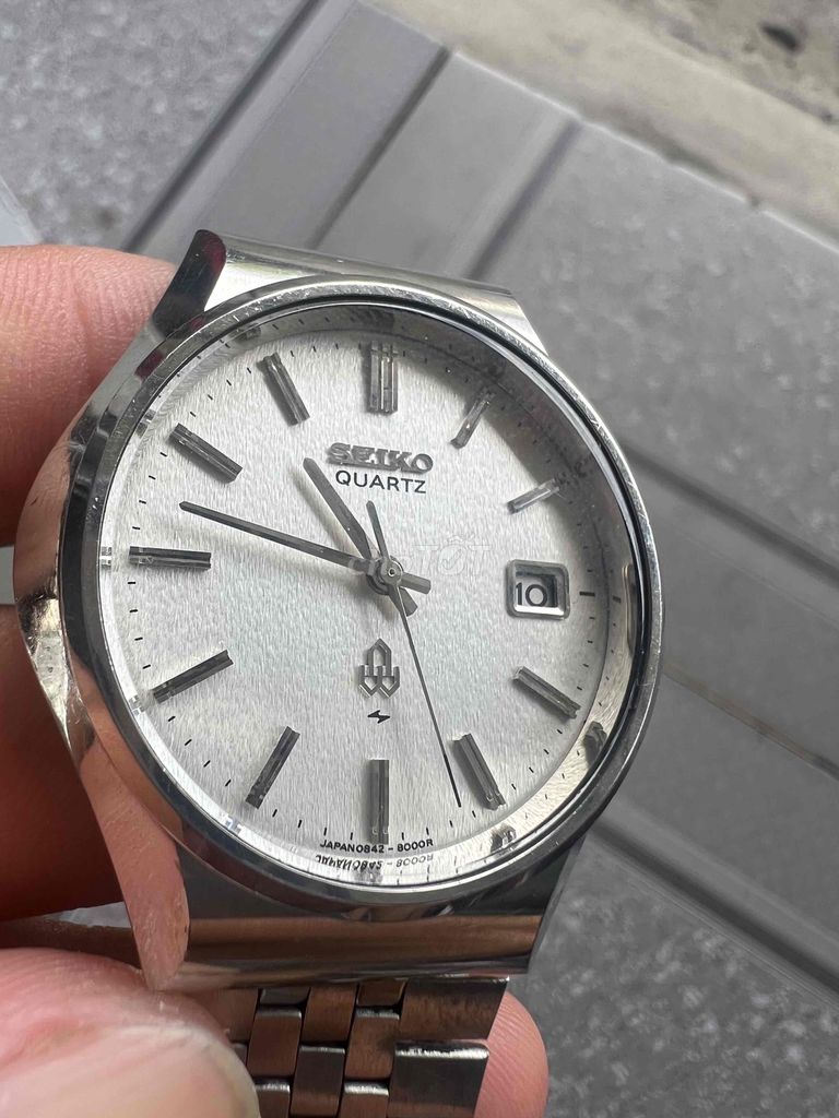 Đồng hồ nam Seiko quartz size 36mm mặt trắng. Mua bán Đồng hồ tại Thành phố Rạch Giá Kiên Giang được đăng bởi Le Minh Sang hình 1
