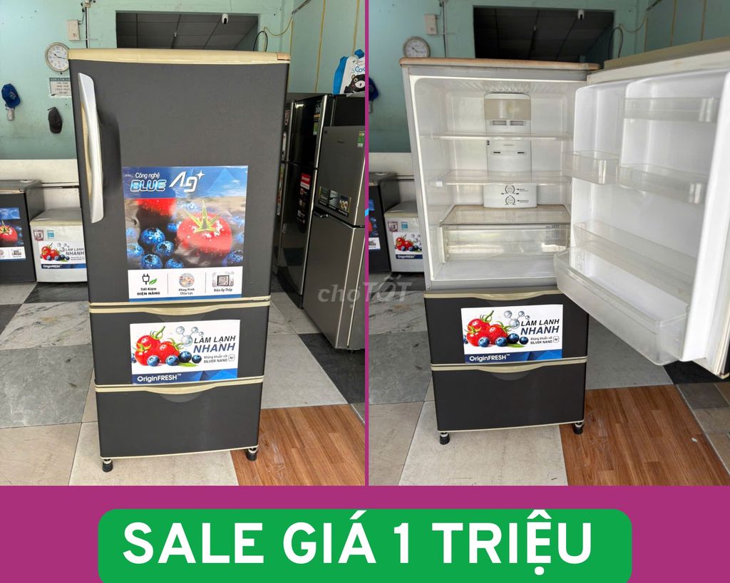 Tủ lạnh Sanyo 260L Xám đã sử dụng. Mua bán Tủ lạnh tại Quận Tân Phú Tp Hồ Chí Minh được đăng bởi Nam Tiến  hình 1