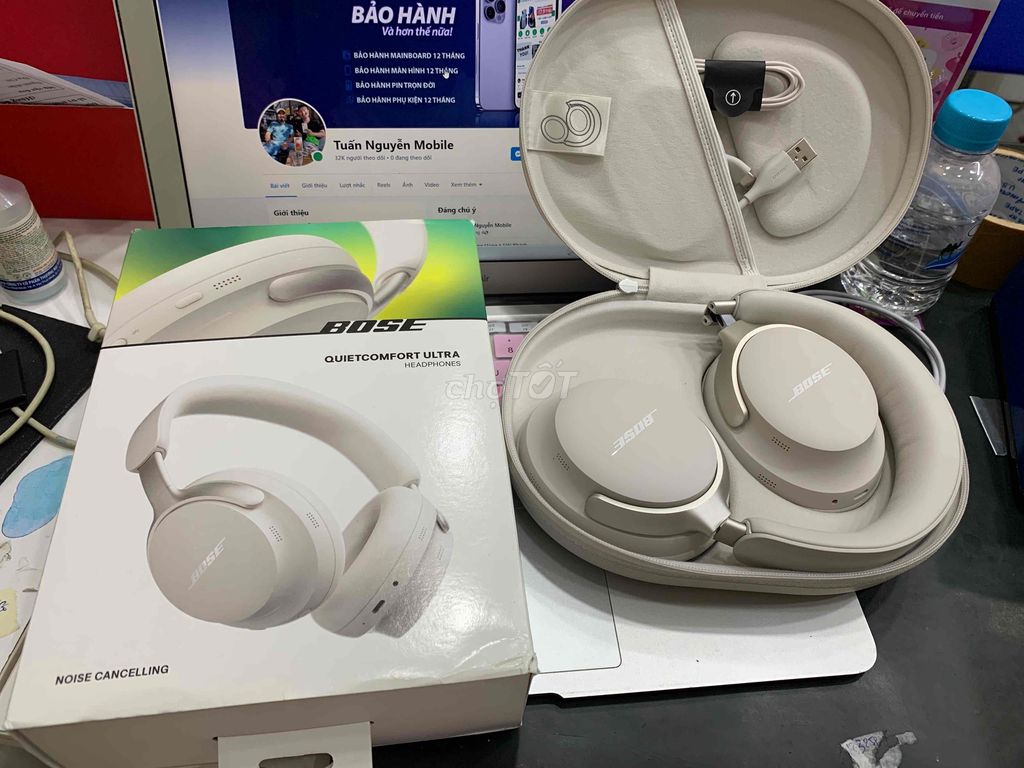 tai nghe headphones bose trắng