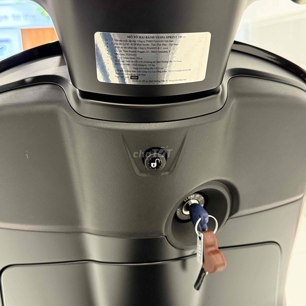 Vespa Sprint S 150 2025 Matte Black mẫu mới. Mua bán Xe máy tại Quận Tân Phú Tp Hồ Chí Minh được đăng bởi Quang Đức hình 5