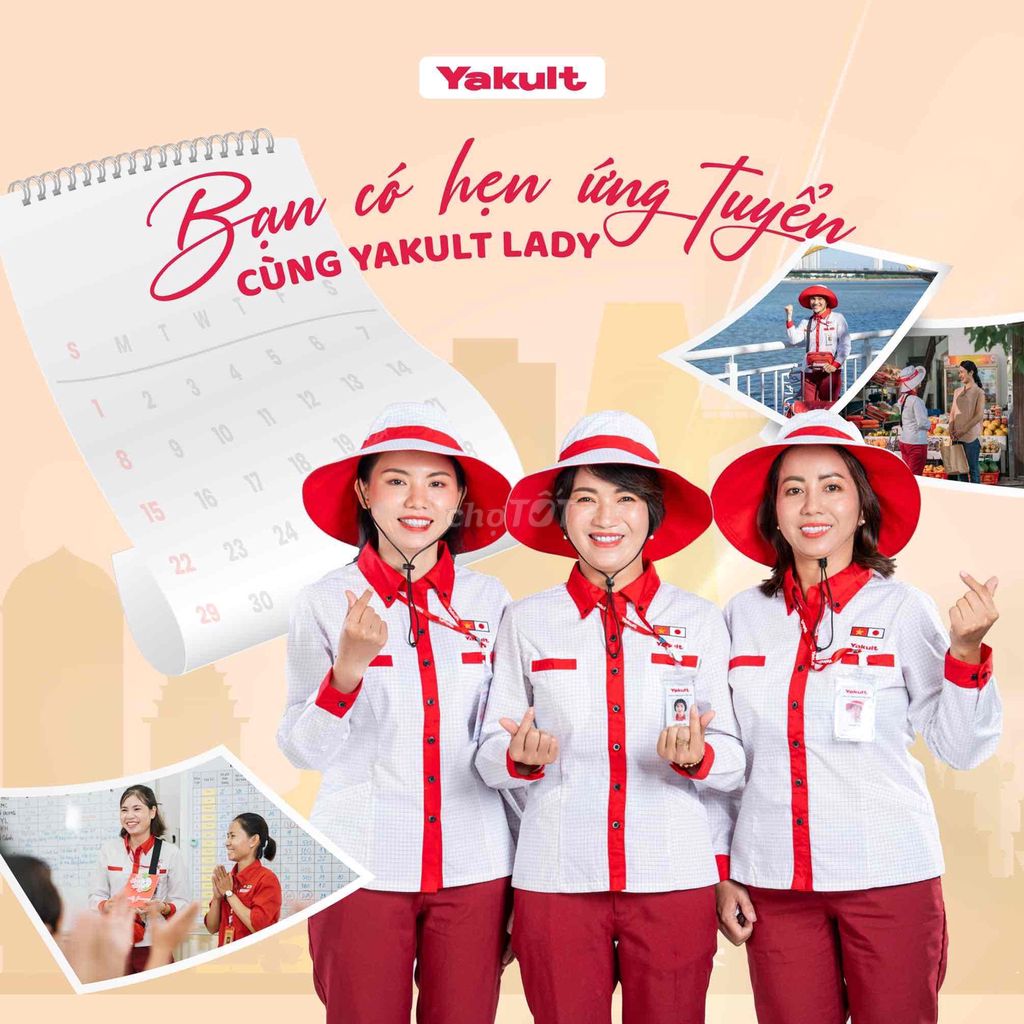 CẦN TUYỂN 5 NỮ bán sữa Yakult Quận 8 và Quận 6