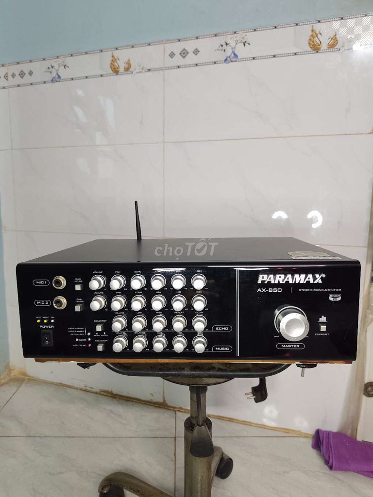 Amply karaoke PARAMAX AX 850 Zing Đen. Mua bán Tivi, Âm thanh tại Quận 6 Tp Hồ Chí Minh được đăng bởi ĐOÀN VĂN SƠN  hình 1