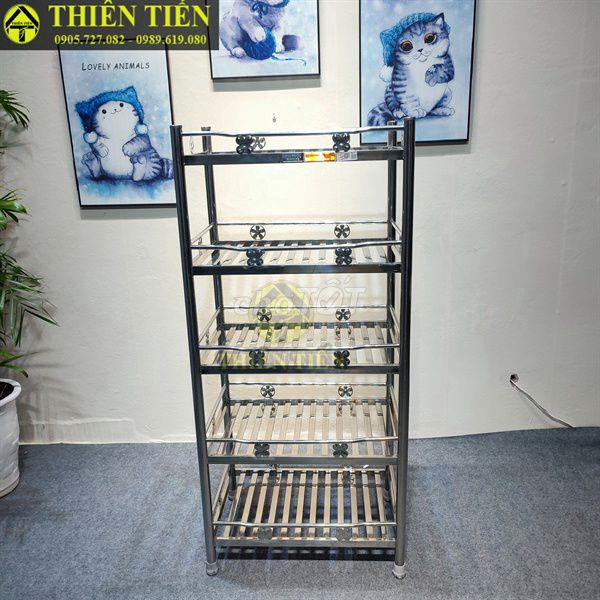 Kệ inox 5 tầng Quy Phúc (Hàng MỚI 100%). Mua bán Tủ, kệ gia đình tại Quận Cẩm Lệ Đà Nẵng được đăng bởi Huỳnh Hà  hình 1