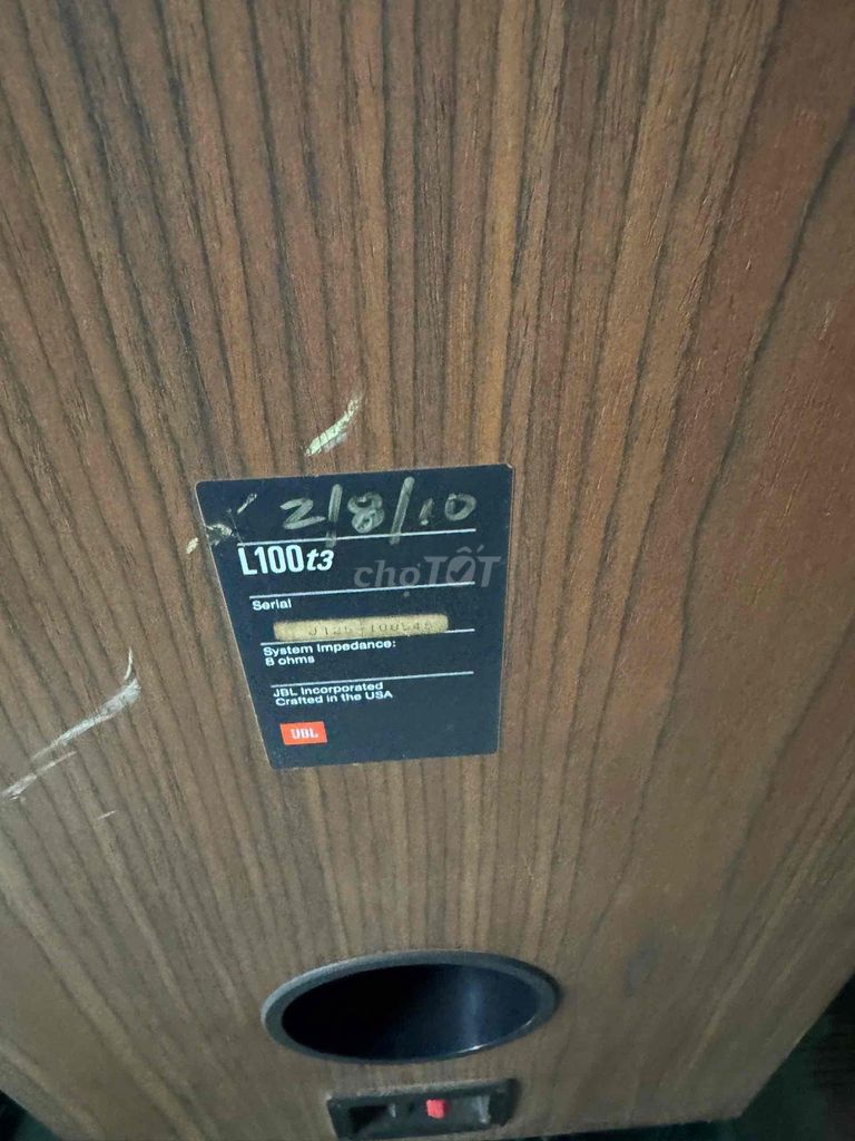 Loa JBL L100t3 Nâu Gỗ. Mua bán Tivi, Âm thanh tại Quận 6 Tp Hồ Chí Minh được đăng bởi Đặng Lộc hình 1