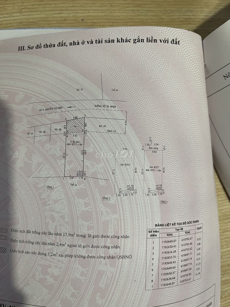 CHÍNH CHỦ BÁN NHÀ 2 LẦU 5x15m MẶT TIỀN ĐƯỜNG 39 - BÌNH TRƯNG TÂY