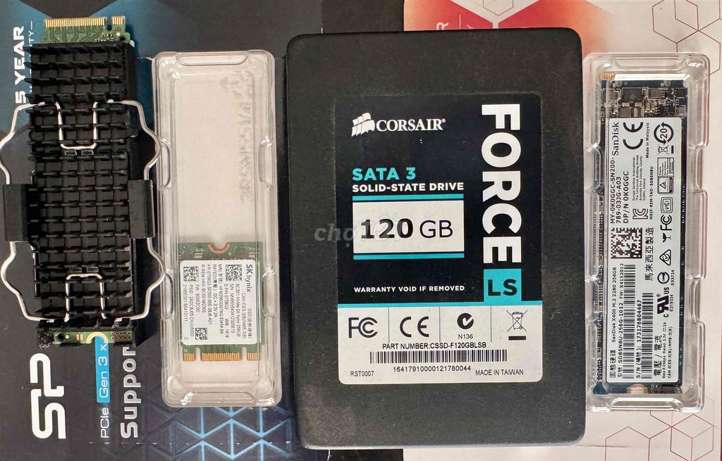 Thanh lý 3 ổ SSD tháo máy: Samsung NVMe 256GB, SK. Mua bán Linh kiện (RAM, Card...) tại Quận 8 Tp Hồ Chí Minh được đăng bởi Hiep hình 1