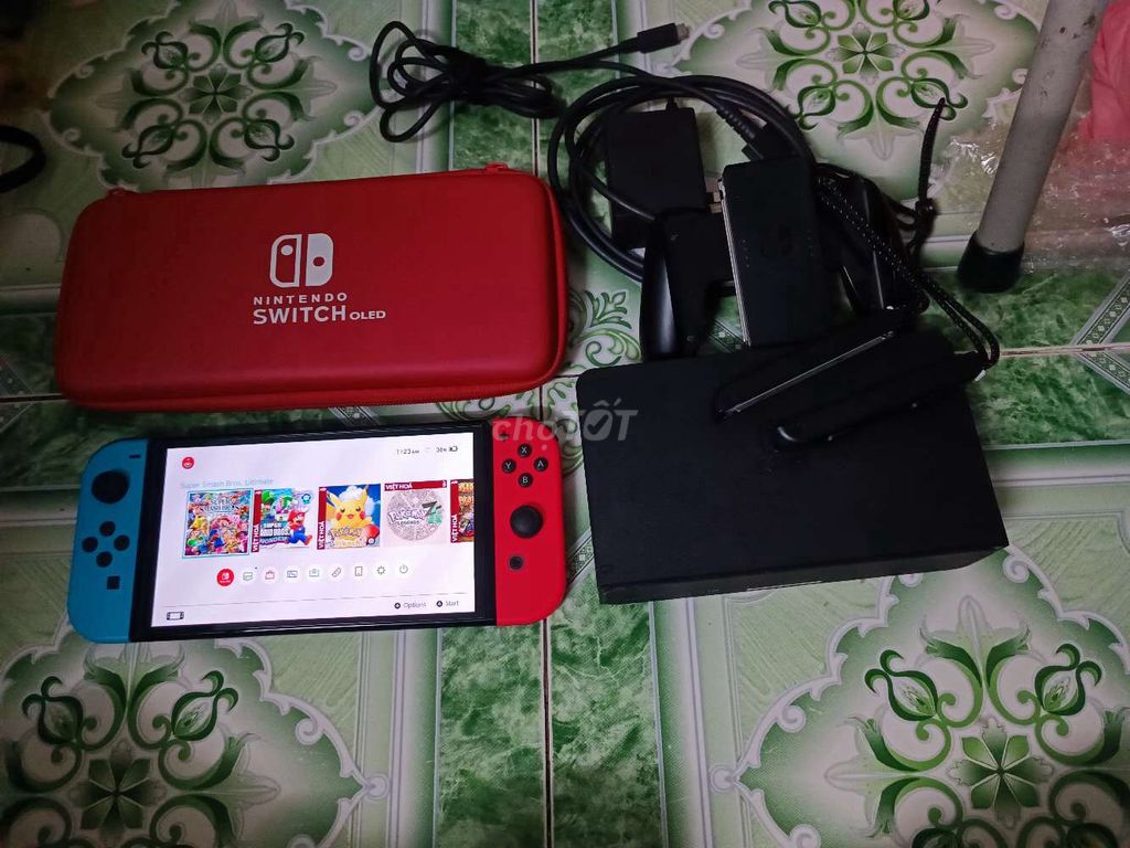 Nintendo Switch OLED 128GB Đen Xanh Đỏ. Mua bán Thiết bị chơi game tại Quận Lê Chân Hải Phòng được đăng bởi Việt hình 1