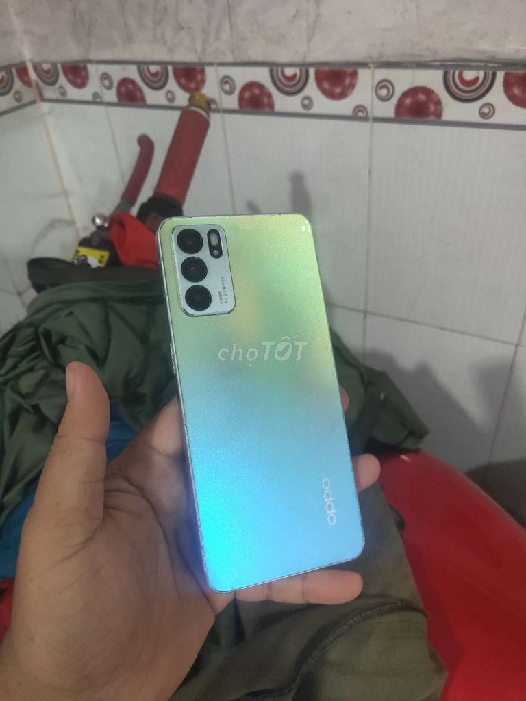 Oppo Reno 6z 5G 128GB Xanh hồng 2 sim. Mua bán Điện thoại tại Quận Ninh Kiều Cần Thơ được đăng bởi Xang  hình 1