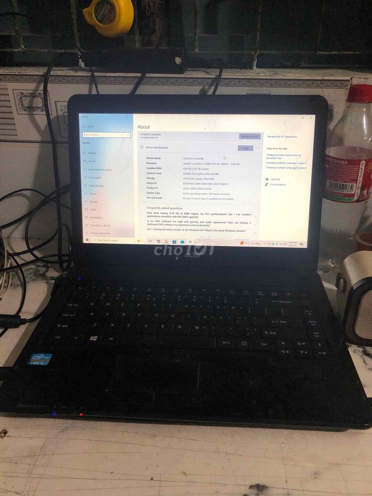 Acer Laptop Intel Core i3. Mua bán Laptop tại Thành phố Thủ Đức Tp Hồ Chí Minh được đăng bởi Kiếp nghèo hình 1