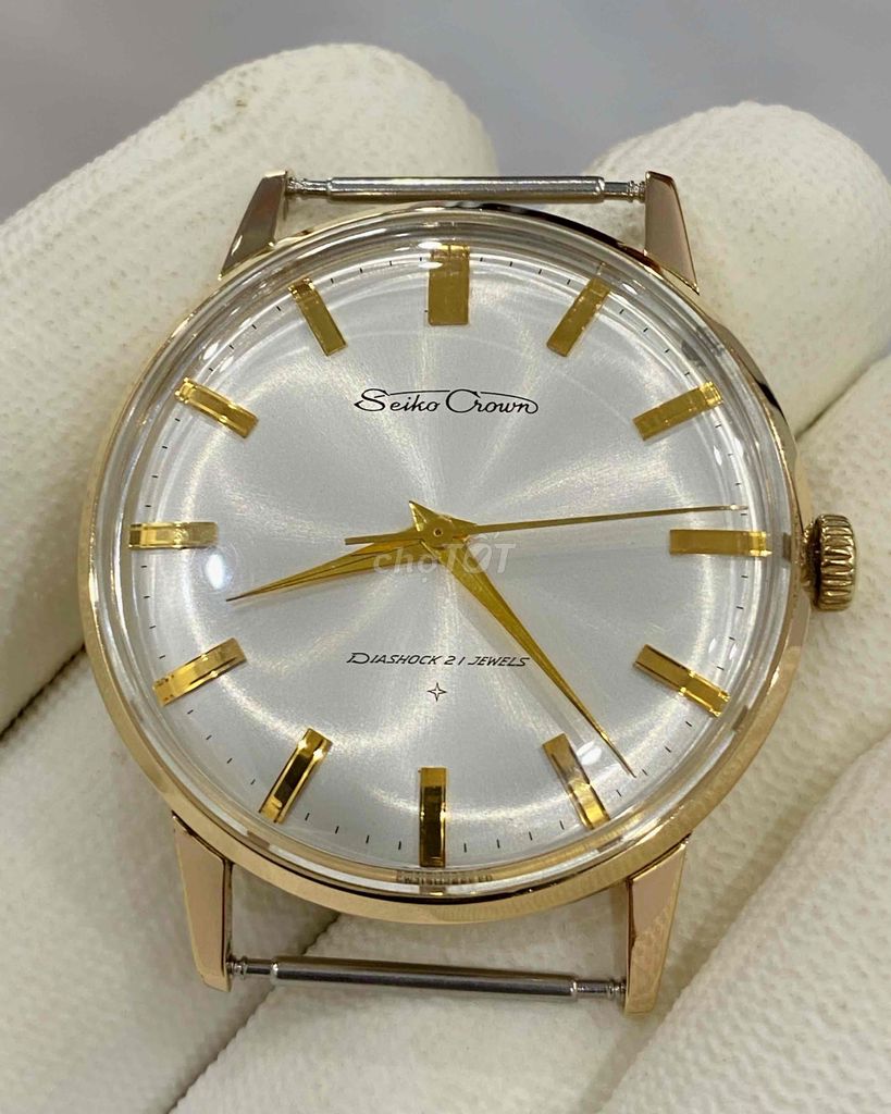 Đồng hồ seiko crown bọc vàng toàn thân goldfilled