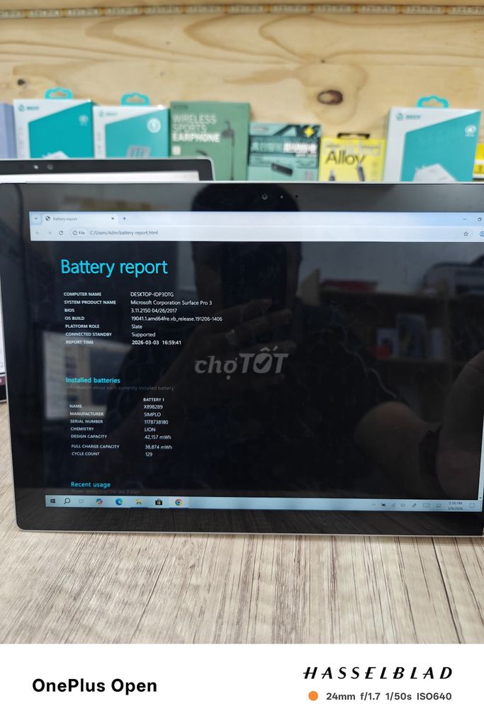 Microsoft Surface Pro 3 i5 8GB/256GB. Mua bán Máy tính bảng tại Quận 8 Tp Hồ Chí Minh được đăng bởi Bảo Trân hình 1