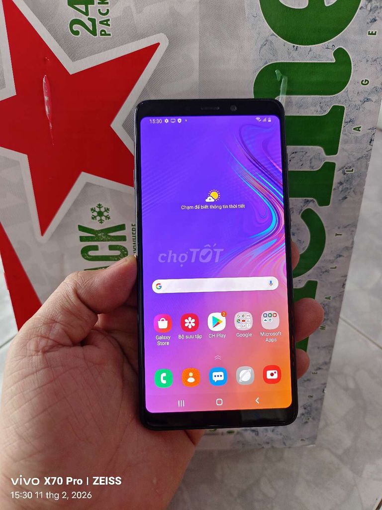 Samsung Galaxy A9 (2018) 128GB Đen. Mua bán Điện thoại tại Thành phố Biên Hòa Đồng Nai được đăng bởi  Phát tùng Android hình 1
