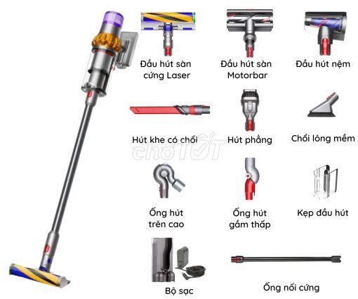 Máy hút bụi Dyson V15 Detect Absolute New 95%. Mua bán Nội thất, đồ gia dụng khác tại Quận Gò Vấp Tp Hồ Chí Minh được đăng bởi Mr Trực hình 1