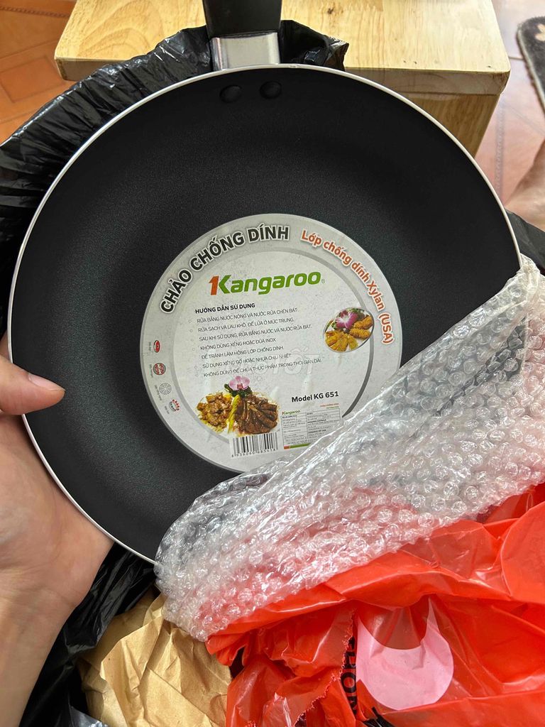Chảo chống dính Kangaroo KG 651 Đen. Mua bán Dụng cụ nhà bếp tại Quận Đống Đa Hà Nội được đăng bởi Nguyễn Ngọc Thắng hình 1