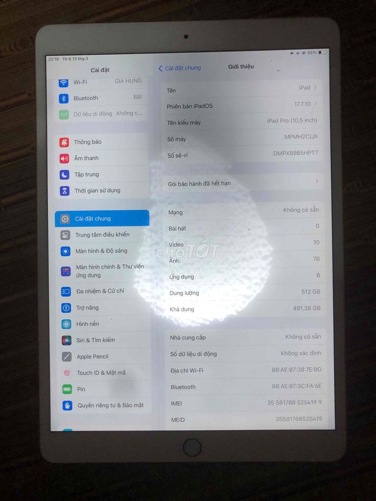 Apple iPad Pro 512GB Vàng hồng. Mua bán Máy tính bảng tại Thị xã Từ Sơn Bắc Ninh được đăng bởi Nguyễn hình 1