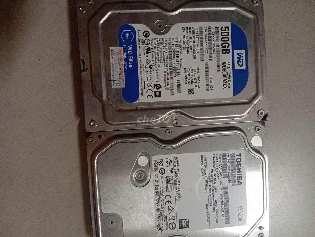 🌹HDD SỨC KHỎE TỐT 1T VÀ 500GB. Mua bán Linh kiện (RAM, Card...) tại Quận Sơn Trà Đà Nẵng được đăng bởi THANH TAM hình 1