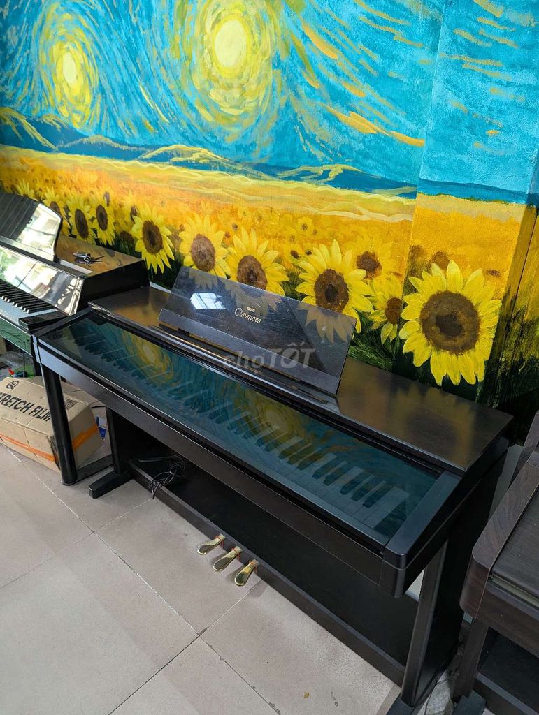 Đàn piano điện Yamaha CLP570 Đen. Mua bán Nhạc cụ tại Quận Hải Châu Đà Nẵng được đăng bởi Hữu Thìn Piano Đẹp giá tốt hình 1