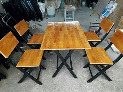 COMBO 4 GHẾ + 1 BÀN XẾP : Bàn ghế gỗ xếp quán nhậu. Mua bán Bàn ghế tại Quận Tân Phú Tp Hồ Chí Minh được đăng bởi Nguyễn Linh