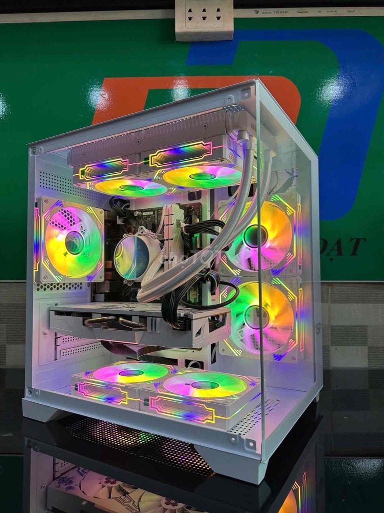 Case bể cá E-DRA ECS1503 MATX Đen-Trắng(k fan led