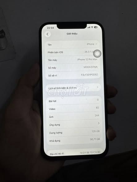 Apple iPhone 12 Pro Max 128GB Xanh 100%. Mua bán Điện thoại tại Quận 1 Tp Hồ Chí Minh được đăng bởi Hội Đồ Điện Tử hình 1