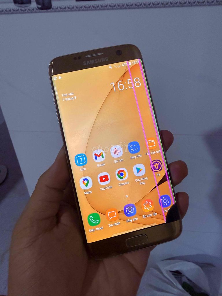 Samsung Galaxy S7 Edge  Màn hình lỗi sọc. Mua bán Điện thoại tại Thành phố Bến Tre Bến Tre được đăng bởi Bin Võ hình 1