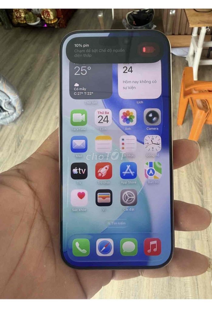 Apple iPhone 16 Pro 128GB vn zin áp pin 90 BH3T. Mua bán Điện thoại tại Quận Bình Tân Tp Hồ Chí Minh được đăng bởi Lý Kiệt Mobile hình 1