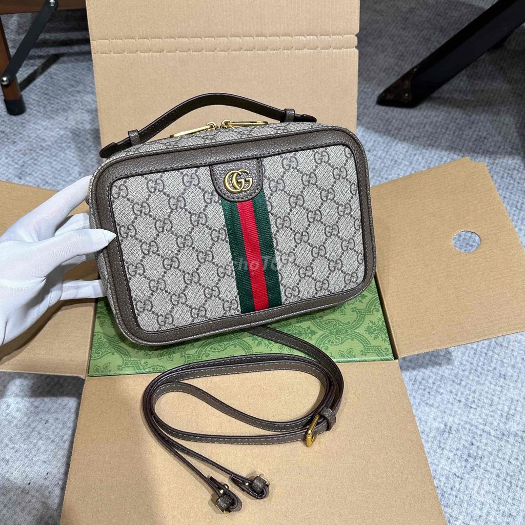 Gucci Small Ophidia Shoulder Grey