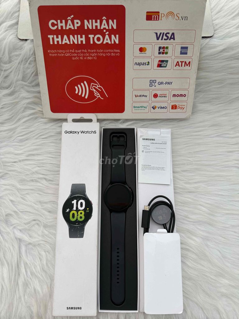 samsung watch 5/44mm black bản Gps full box 99%