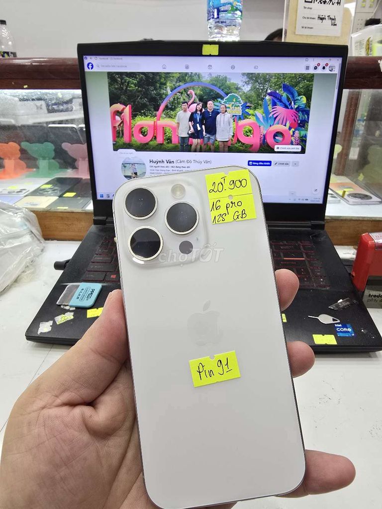 iPhone 16 Pro 128GB - Có Khe Sim. Mua bán Điện thoại tại Thành phố Long Xuyên An Giang được đăng bởi Facebook Cầm Đồ Thúy Vân hình 1