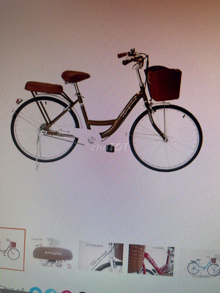 Xe đạp nữ Kim loại màu Nâu. Mua bán Xe đạp tại Quận Hoàng Mai Hà Nội được đăng bởi Mr Thái hình 1