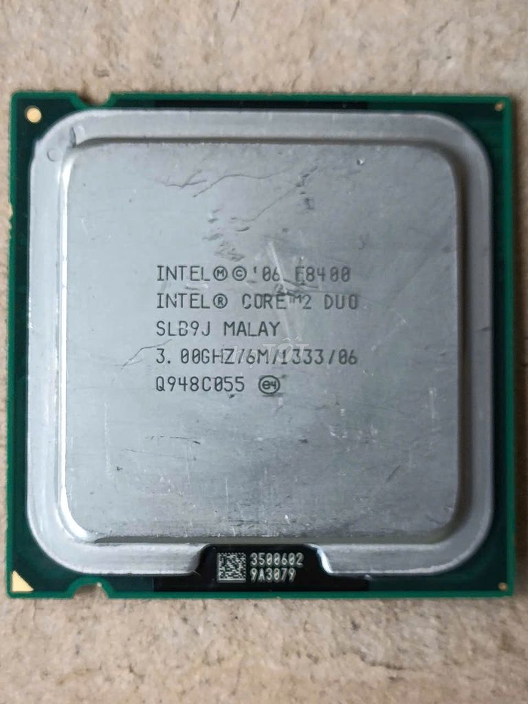 CPU Intel Core 2 Duo E8400 LGA 775 Đã qua sử dụng. Mua bán Linh kiện (RAM, Card...) tại Huyện Tân Châu Tây Ninh được đăng bởi TechMart hình 1