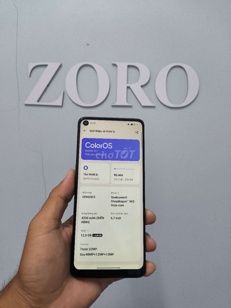 OPPO Find X2 256GB Đen. Mua bán Điện thoại tại Thành phố Sóc Trăng Sóc Trăng được đăng bởi ZORO CHUYÊN SỌC hình 1