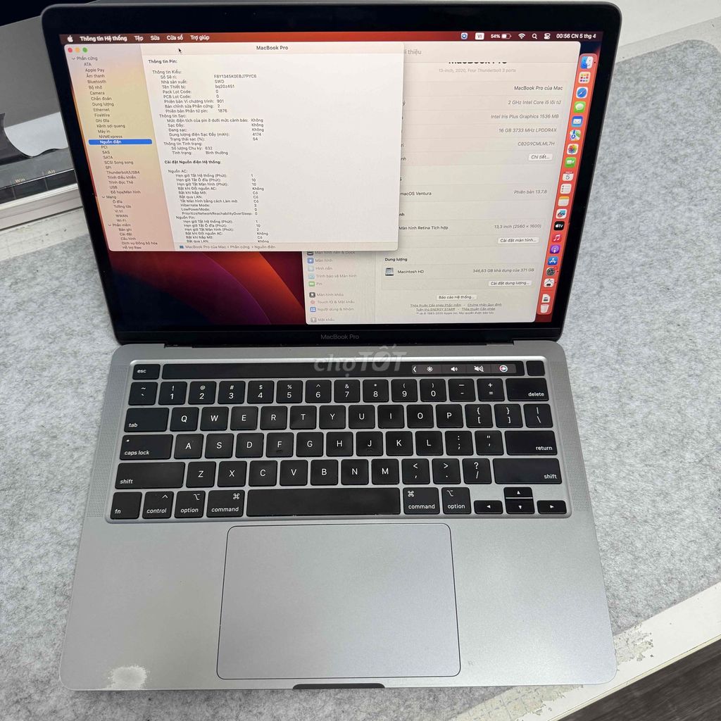 Macbook Pro 2020 i5 16GB/512GB. Mua bán Laptop tại Quận Phú Nhuận Tp Hồ Chí Minh được đăng bởi Nguyen Seven hình 1