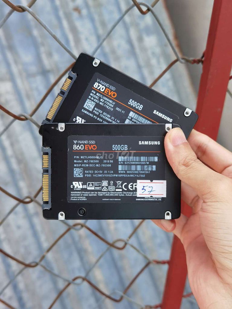 Ổ cứng SSD Samsung 870 EVO 500GB Đã sử dụng. Mua bán Linh kiện (RAM, Card...) tại Quận Tân Bình Tp Hồ Chí Minh được đăng bởi Stone hình 1
