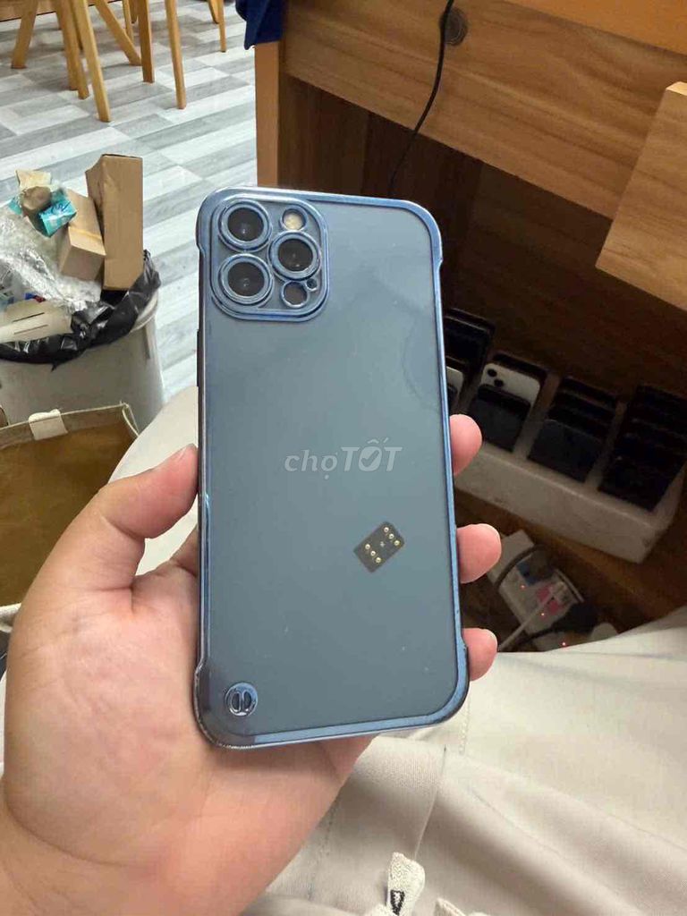 iPhone 12 Pro Max Lock-128Gb Xanh Nguyên zin. Mua bán Điện thoại tại Huyện Châu Thành Tiền Giang được đăng bởi 2k  hình 1