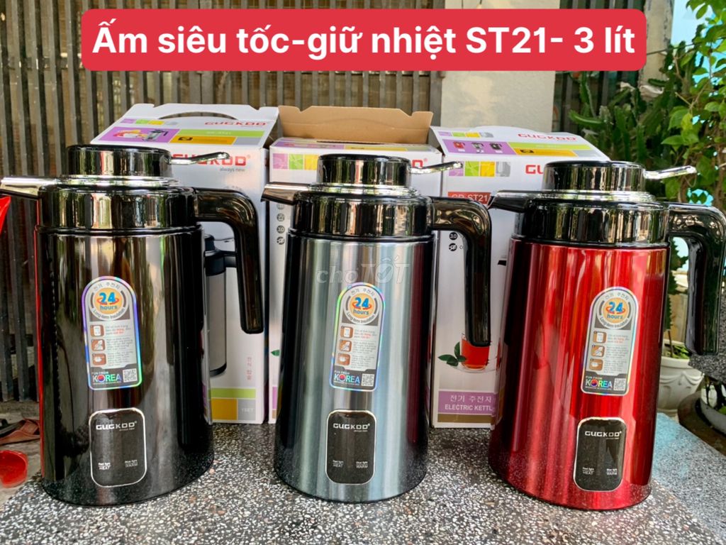 Ấm siêu tốc Cuckoo ST21 3 Lít. Mua bán Bếp, lò, đồ điện nhà bếp tại Quận Cẩm Lệ Đà Nẵng được đăng bởi Thiệt bị điện HT hình 1