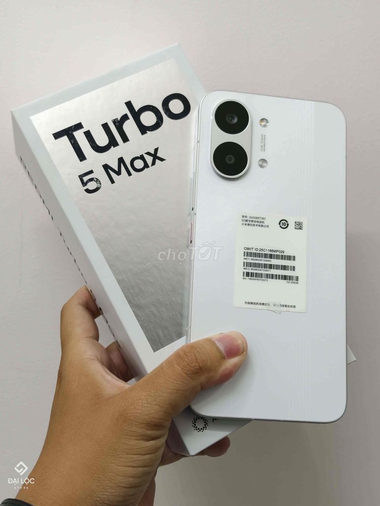 Xiaomi Redmi Turbo 5 Max 256GB Trắng. Mua bán Điện thoại tại Thành phố Sóc Trăng Sóc Trăng được đăng bởi Mạch Đại Lộc hình 1