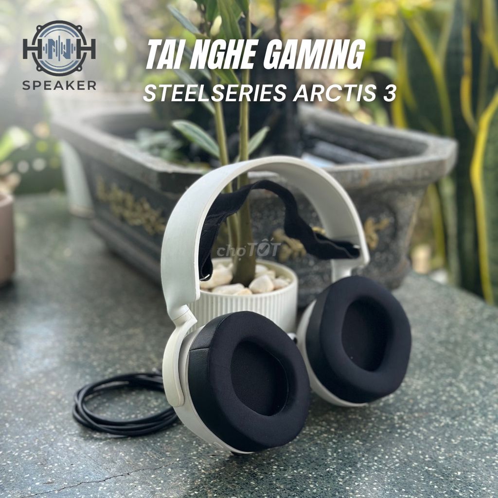 Tai nghe Gaming SteelSeries Arctis 3 Trắng 99%. Mua bán Tivi, Âm thanh tại Huyện Ea H'leo Đắk Lắk được đăng bởi HNH Speaker hình 1