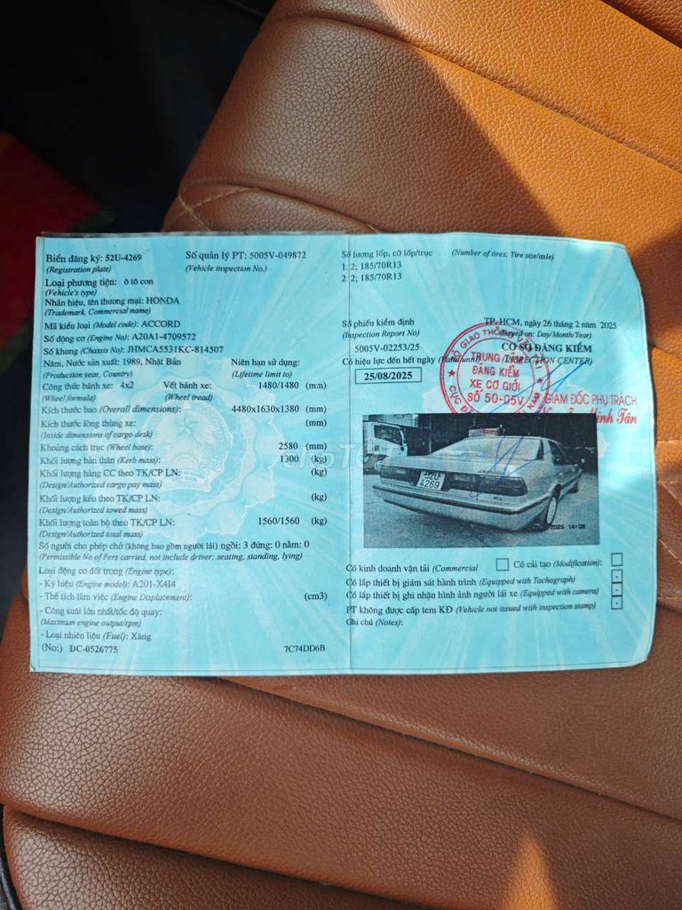 Honda Accord 1988 1.8 dọn độ full - CHÍNH CHỦ. Mua bán Ô tô tại Quận 12 Tp Hồ Chí Minh được đăng bởi Gara Quốc Vinh hình 13
