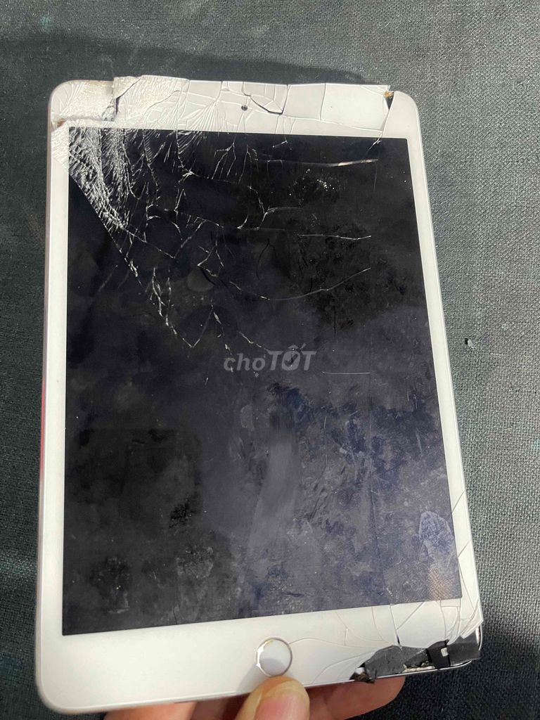 Apple iPad mini 4 Xám Bể màn hình nguồn còn ok.. Mua bán Máy tính bảng tại Quận 8 Tp Hồ Chí Minh được đăng bởi ngothanhdieungo hình 1