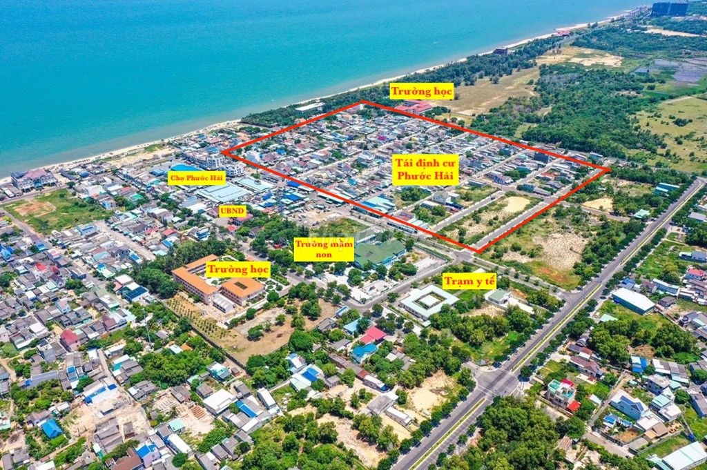 Rẻ nhất Tái định cư Phước Hải, 160m2 (8x20) full thổ, cách biển 300m