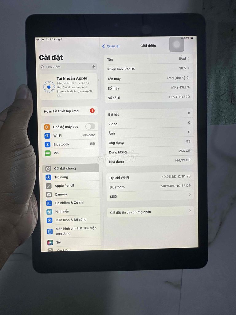 Apple iPad (thế hệ 9) 256GB Xám. Mua bán Máy tính bảng tại Quận 4 Tp Hồ Chí Minh được đăng bởi bảo hình 1