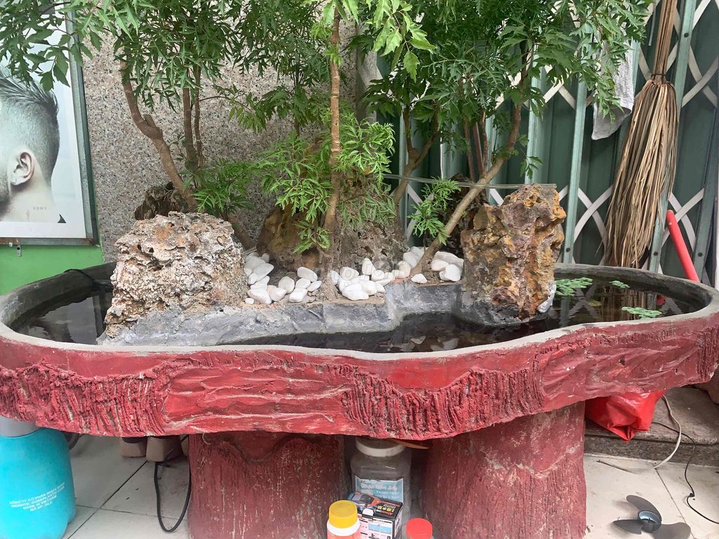 Hòn non bộ Đá, xi măng Chơi cá cảnh. Mua bán Cây cảnh, đồ trang trí tại Quận Cẩm Lệ Đà Nẵng được đăng bởi lanhnguyen hình 1