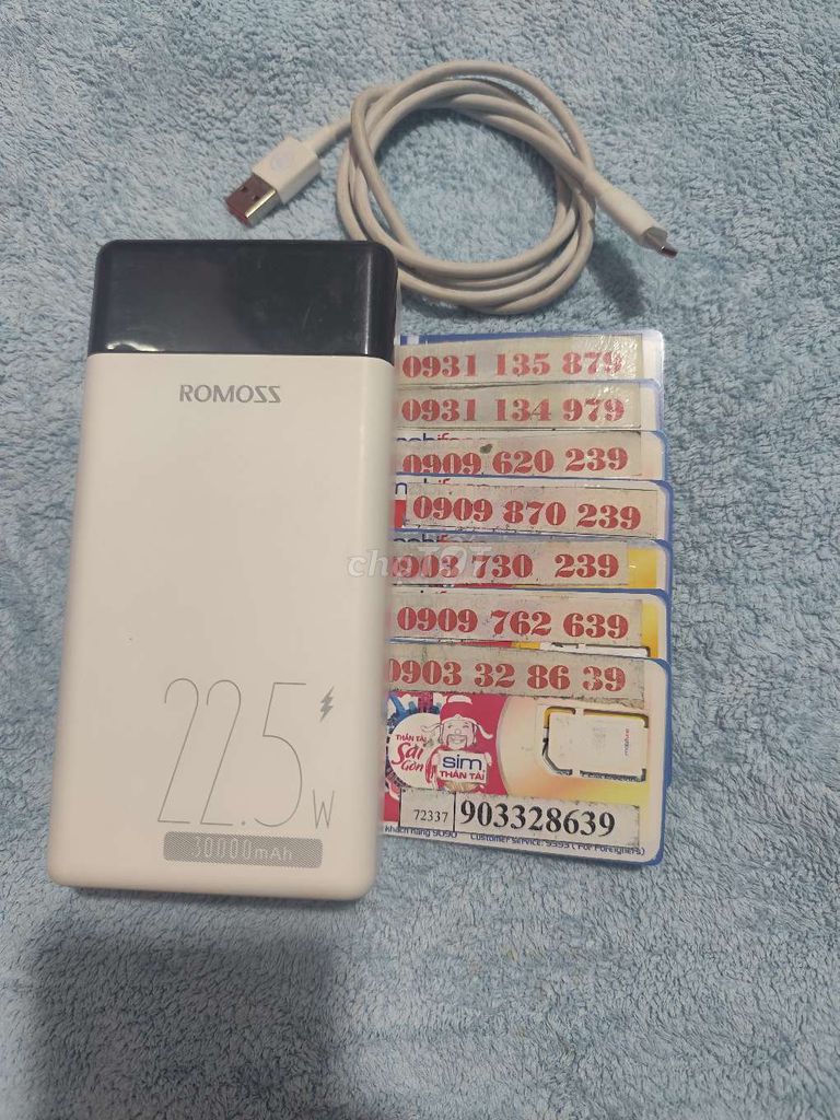 PIN DP ROMOSS 30.000mAh / 3 cổng sạc nhanh