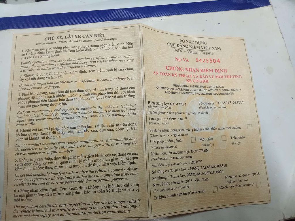 Xe tải Dong ben 1 tấn. Mua bán Xe tải, xe ben tại Quận Cái Răng Cần Thơ được đăng bởi Repair Sevice hình 5