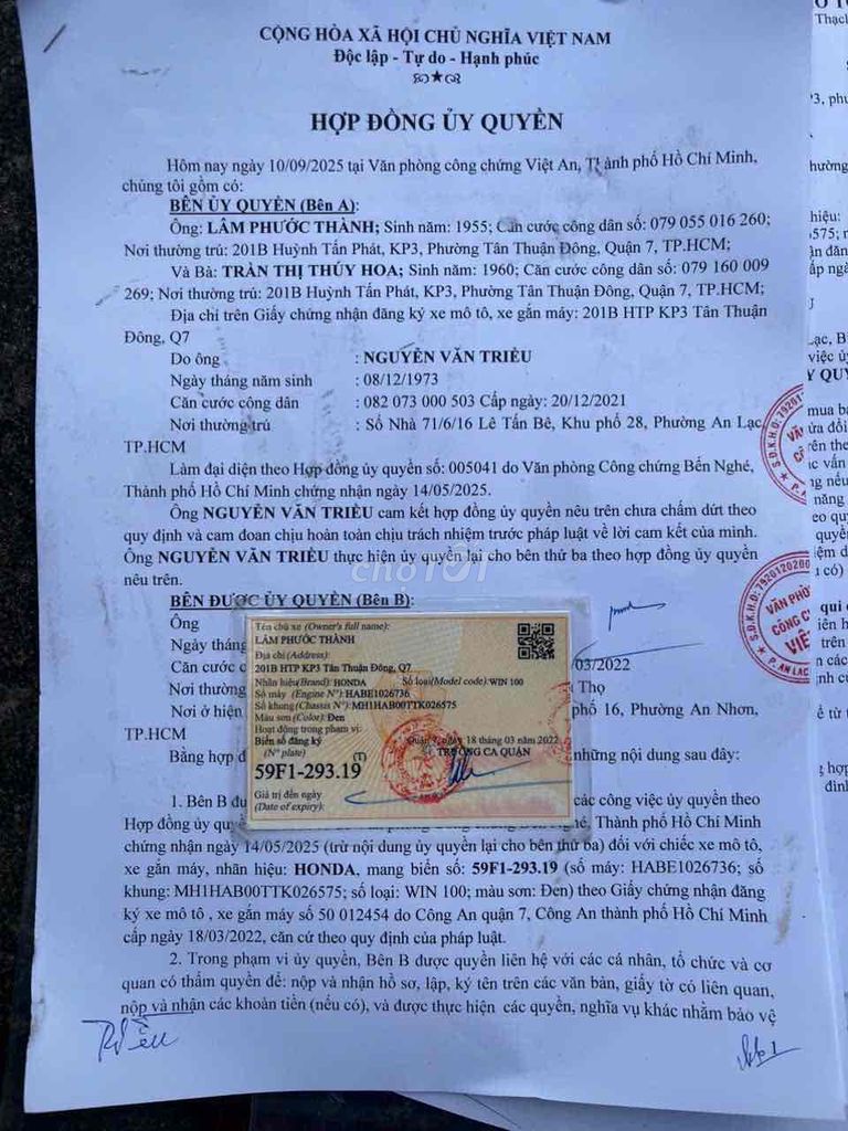 honda Win 59F1.29319 chính chủ, có giao lưu xe. Mua bán Xe máy tại Quận Gò Vấp Tp Hồ Chí Minh được đăng bởi Phat Lôc hình 2