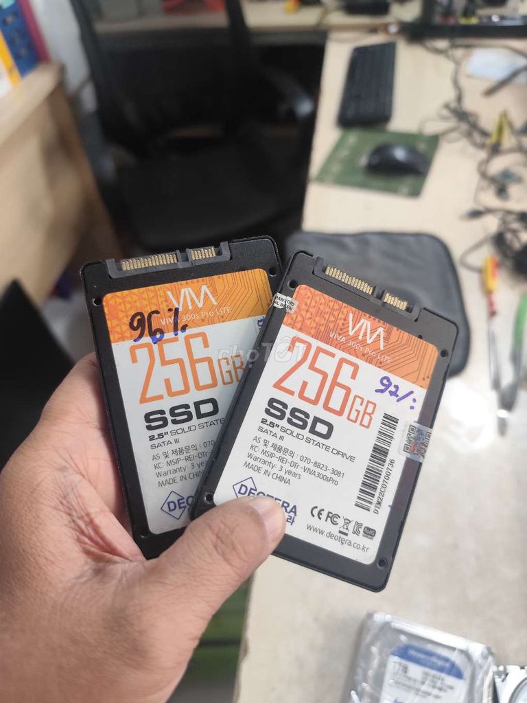 Ổ cứng SSD VM SATA 3 256GB Đã sử dụng. Mua bán Linh kiện (RAM, Card...) tại Quận 6 Tp Hồ Chí Minh được đăng bởi Hải hình 1