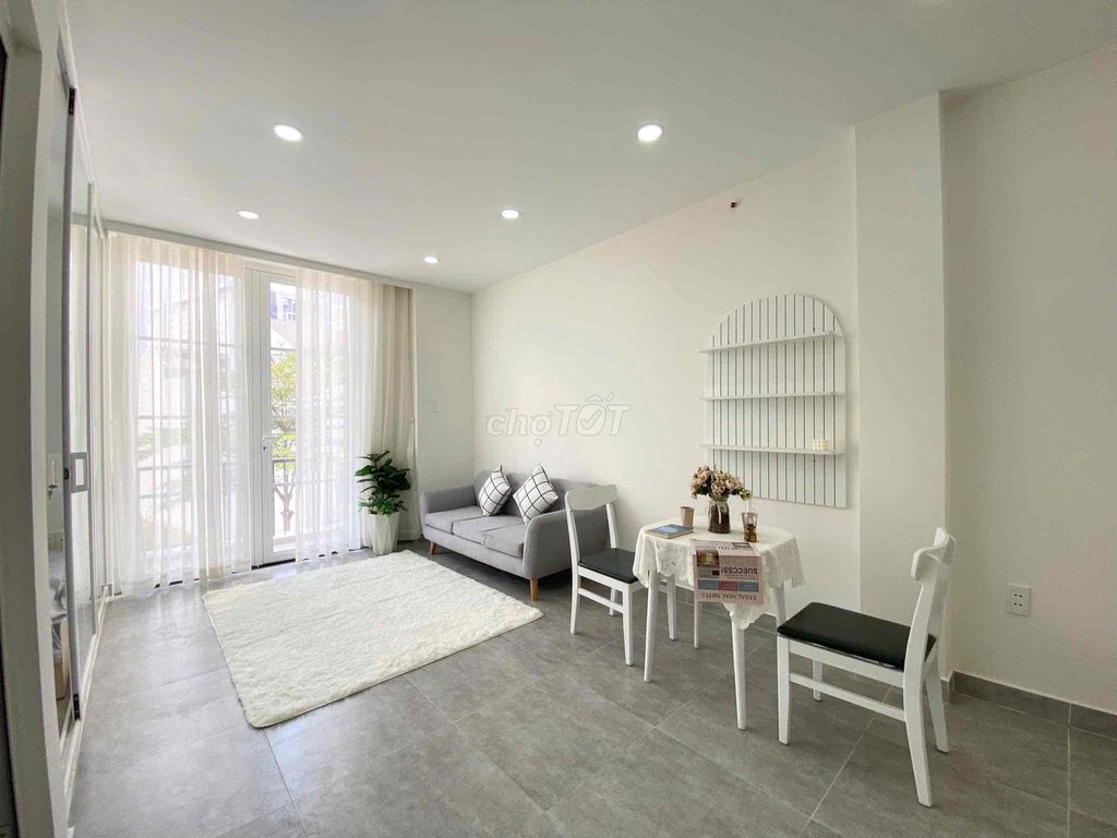 🌾🪸HOT! HOT! STUDIO BAN CÔNG 1PN TÁCH BẾP TONE TRẮNG SỮA SIÊU XINH IU🌾🪸
